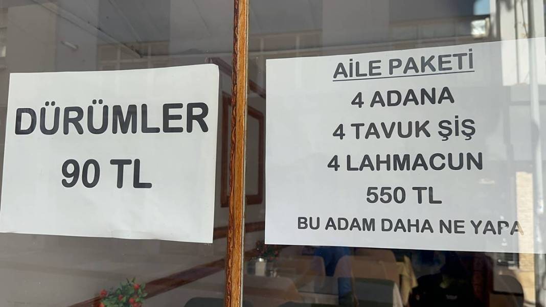 O kentteki lokantada kebap fiyatlarını görenlerin gözleri fal taşı gibi açıldı! Emin olmak için fiyatını defalarca soruyorlar 13